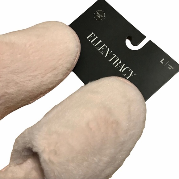 Ellen Tracy Women’s Light Pink Soft Memory Foam House Clog Slippers Size 9 Large - Picture 2 of 3